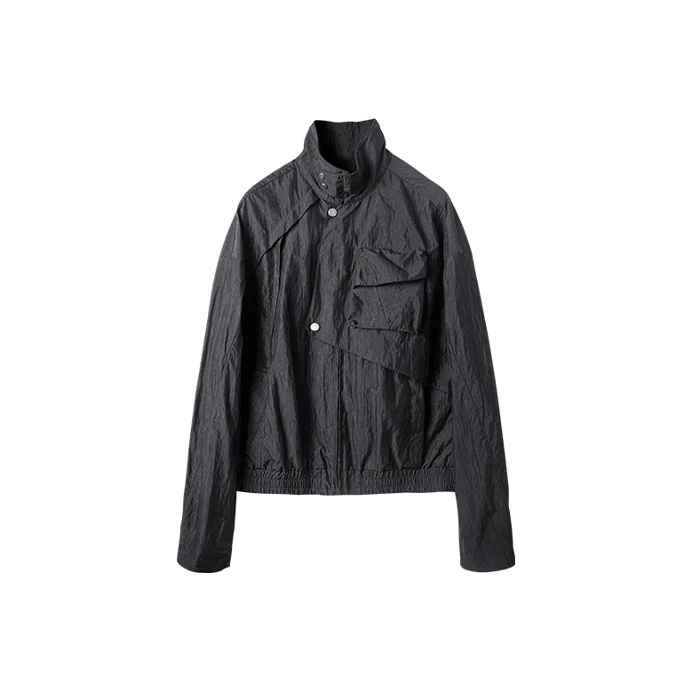 HUANXIANGZHE Jackets Coats Unisex Black-0