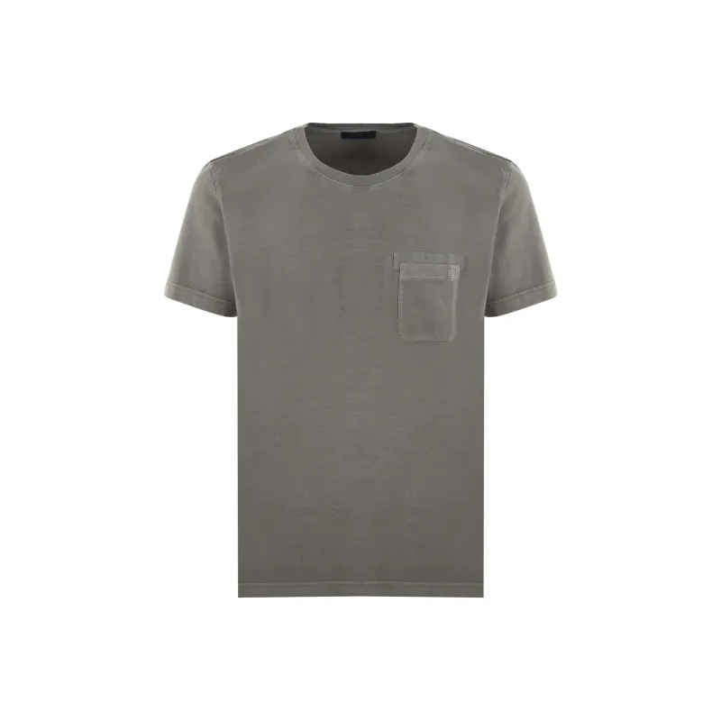 FAY Logo-embroidered Cotton T-shirt-0
