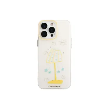 Sopi Acrylic Material Graffiti Star Table Lamp Phone Cases Compatible With IPhone 16/15 Pro Max/Apple 13/14 Pro/Max