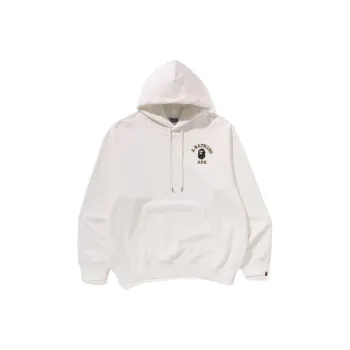 A BATHING APE 1st Camo College Logo Relaxed Fit Pullover Hoodie