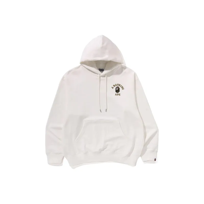 Bape 1st Camo College Logo Relaxed Fit Pullover Hoodie-0