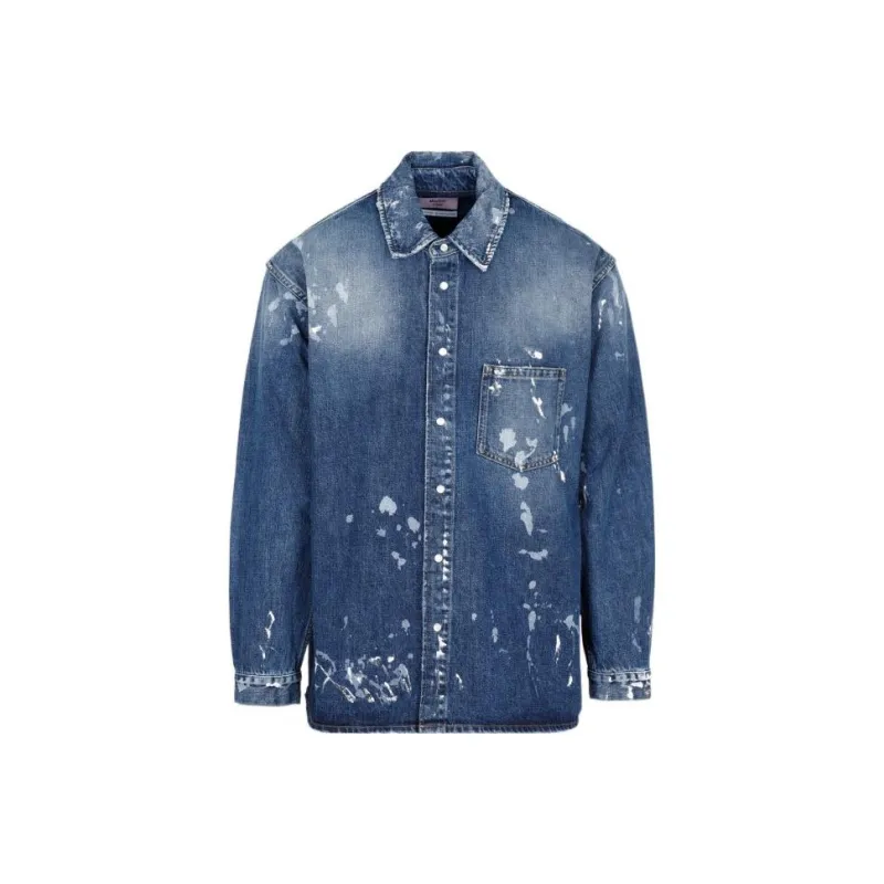 Martine Rose Denim Jackets Men Blue-0