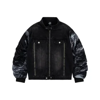 XINYINSU Denim Jacket Unisex Black