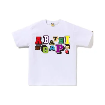 A BATHING APE Logo print Cotton T shirt