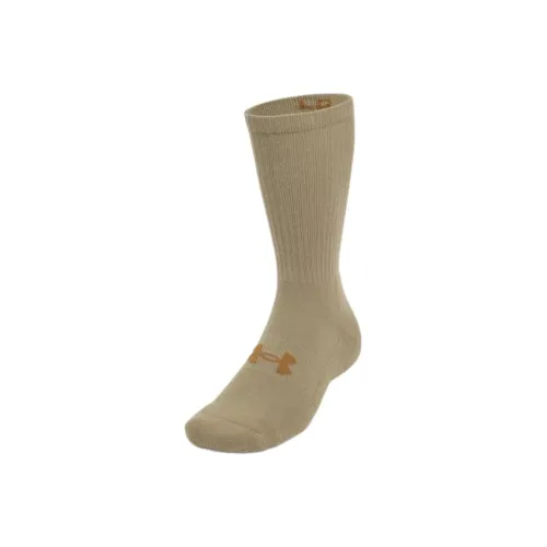 Under Armour Tactical Mid Calf Socks Unisex 1 Pack Brown