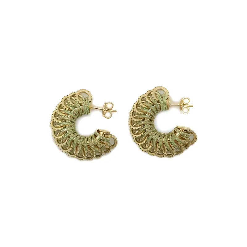 Bottega Veneta Intertwined Ring Earrings-1