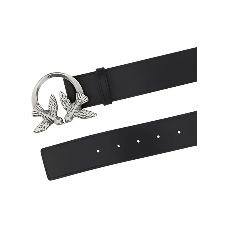 PINKO Logo Plaque Buckle Belt-2