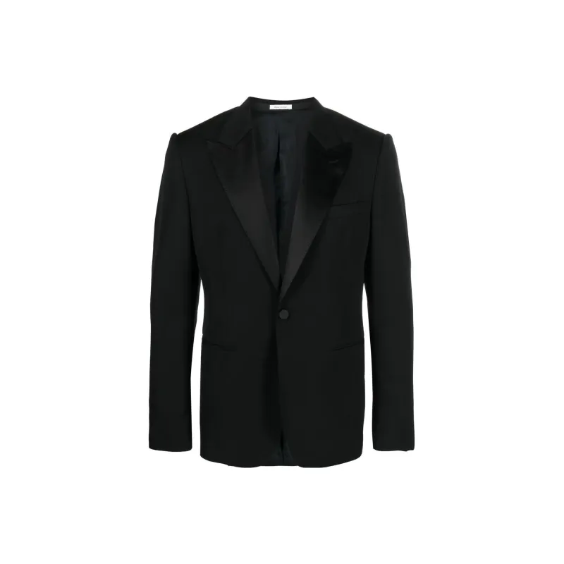 Alexander McQueen Single Breasted Tailored Blazer-0