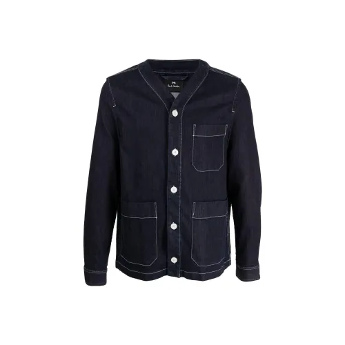 PS By Paul Smith Denim Jackets Men Blue
