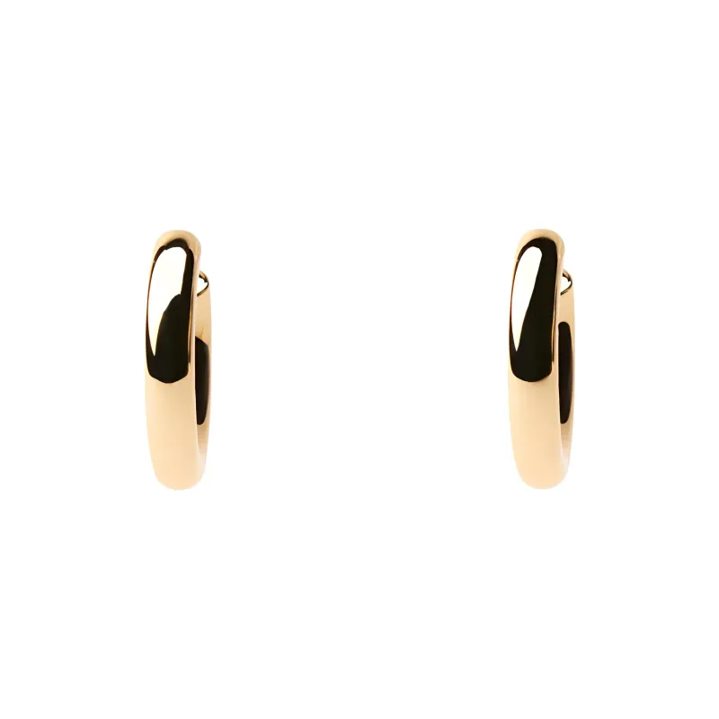 ZARA Steel Earrings Women's Gold-0