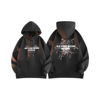 MIIOW Trend Party Series Sweatshirt Unisex Black