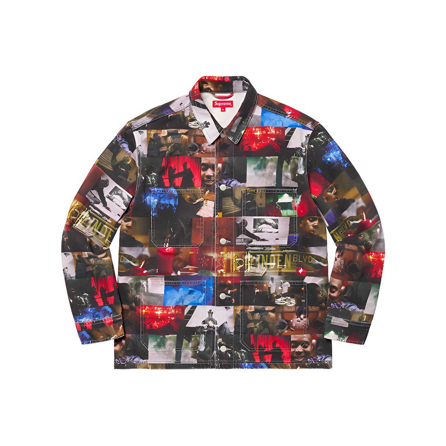 Dmx Supreme X Nas Supreme Nas And DMX Collage Denim Chore Coat