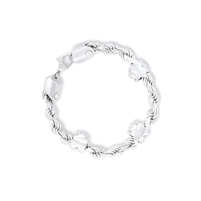 LOUIS VUITTON Metal Bracelets Men's Silver-2