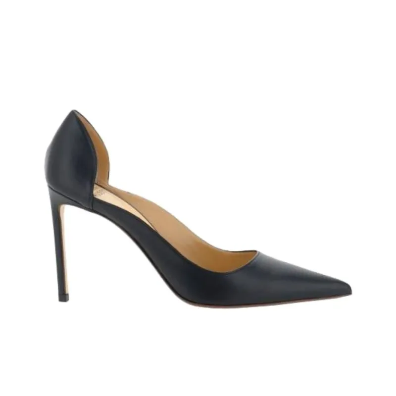 FRANCESCO RUSSO Slim Heel High Heels 10.5cm Women's Black-1