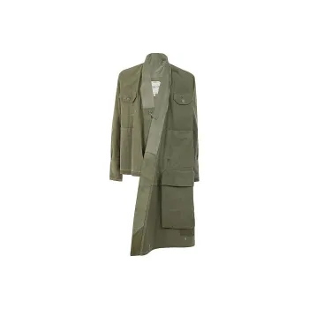 GREG LAUREN Asymmetric Draped Coat