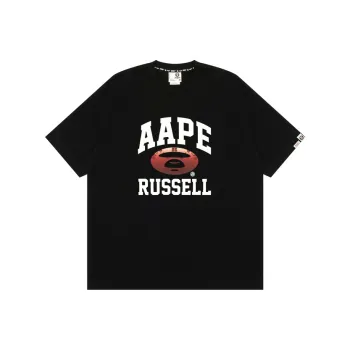 Russell Athletic X Aape T Shirts Men Black BKX