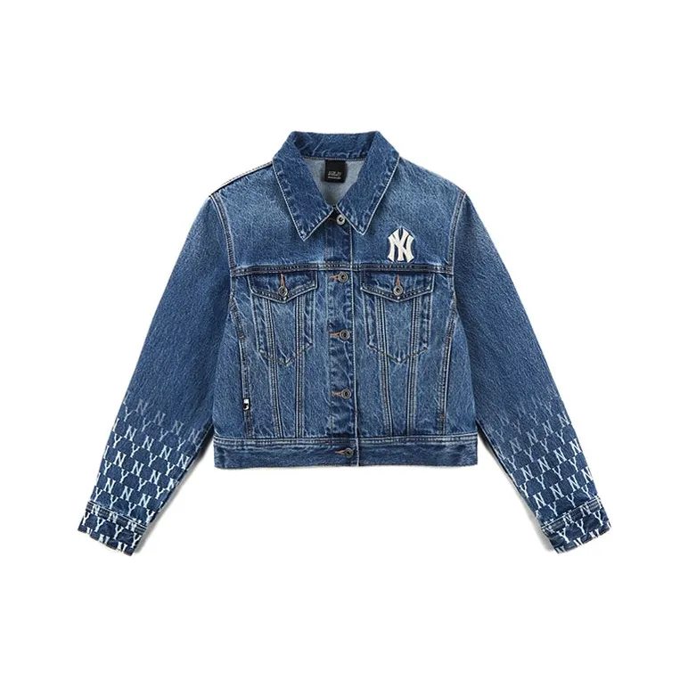 MLB Gradient Monogram Denim Jacket Unisex Blue-0
