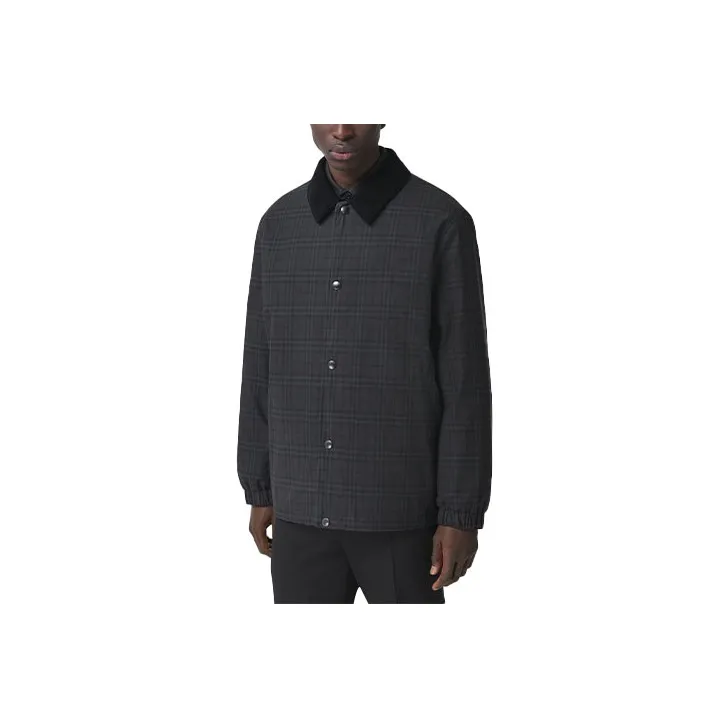 Burberry Puffer Jackets Men Gray-0