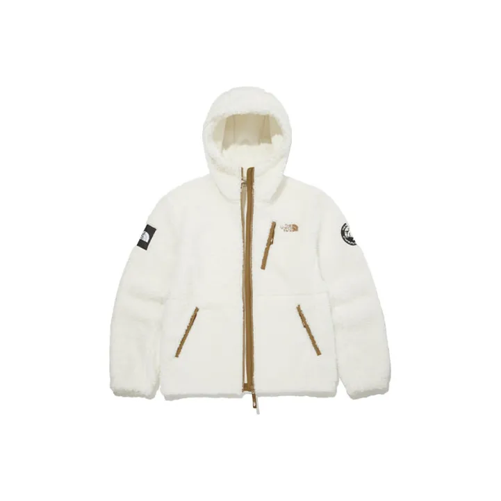 THE NORTH FACE Rimo Hood Fleece Jacket Ivory Unisex Korea Version-0