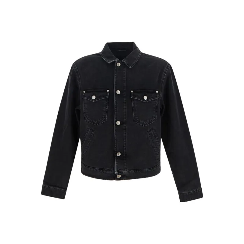 KENZO Denim Jackets Men Black-0