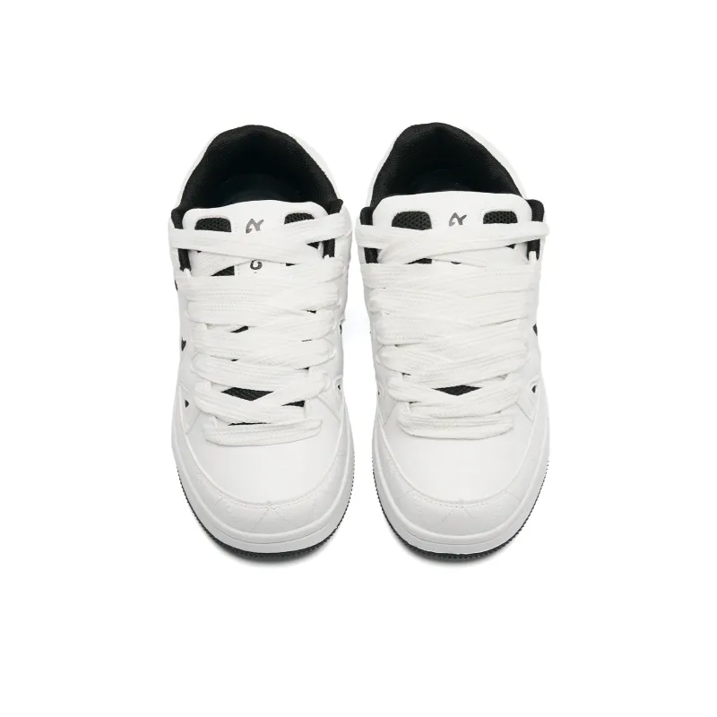 Circle Small Coverage Abrasion Resistant Lightweight Low Top Skateboard Shoes Unisex-9