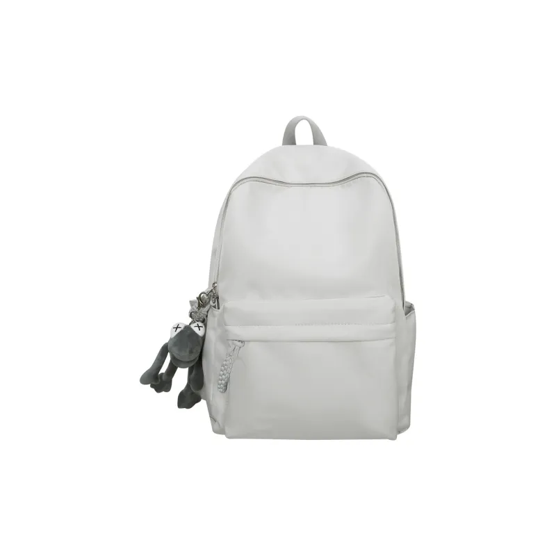 OUZIHUANG Nylon Backpack Unisex Black/Light Gray/Red/Dark Blue/Light Green-12