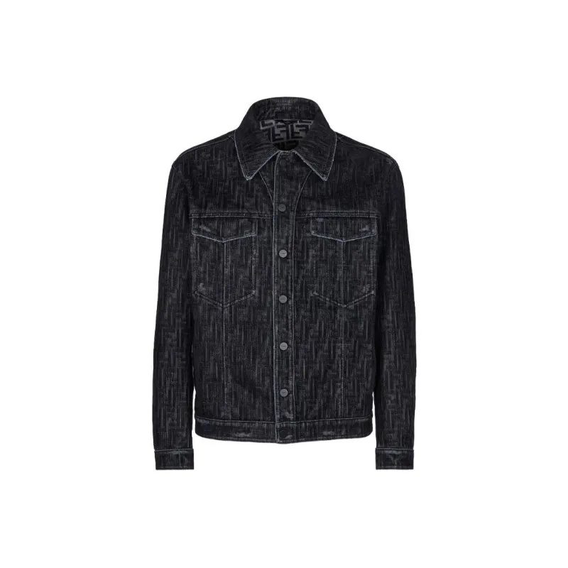 FENDI FF motif Denim Jacket-0