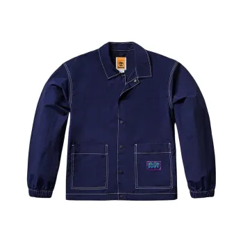 Timberland Jackets Coats Unisex Sea Blue Canvas