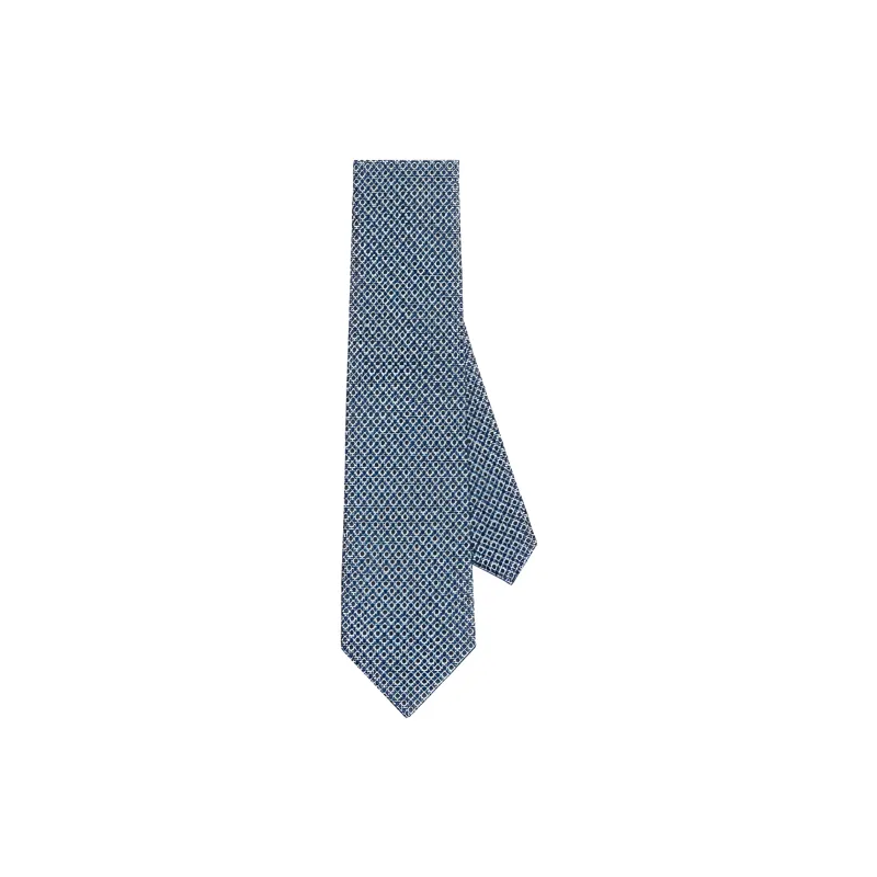 Ferragamo Monogram Print Tie-0