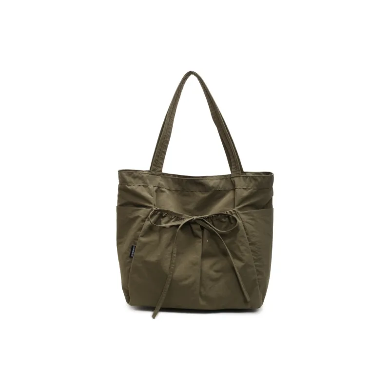 Yalu Nylon Underarm Shoulder Bag Unisex Ecru/Black/Pink/Green/Brown-14