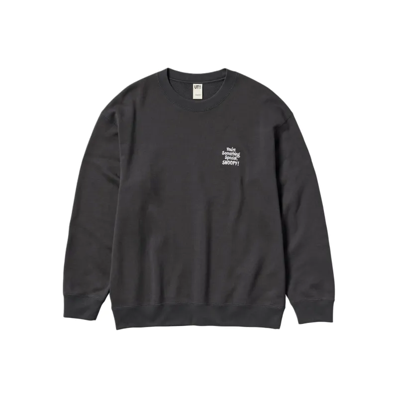 UNIQLO PEANUTS Collaboration Sweatshirt Unisex Dark Gray-0