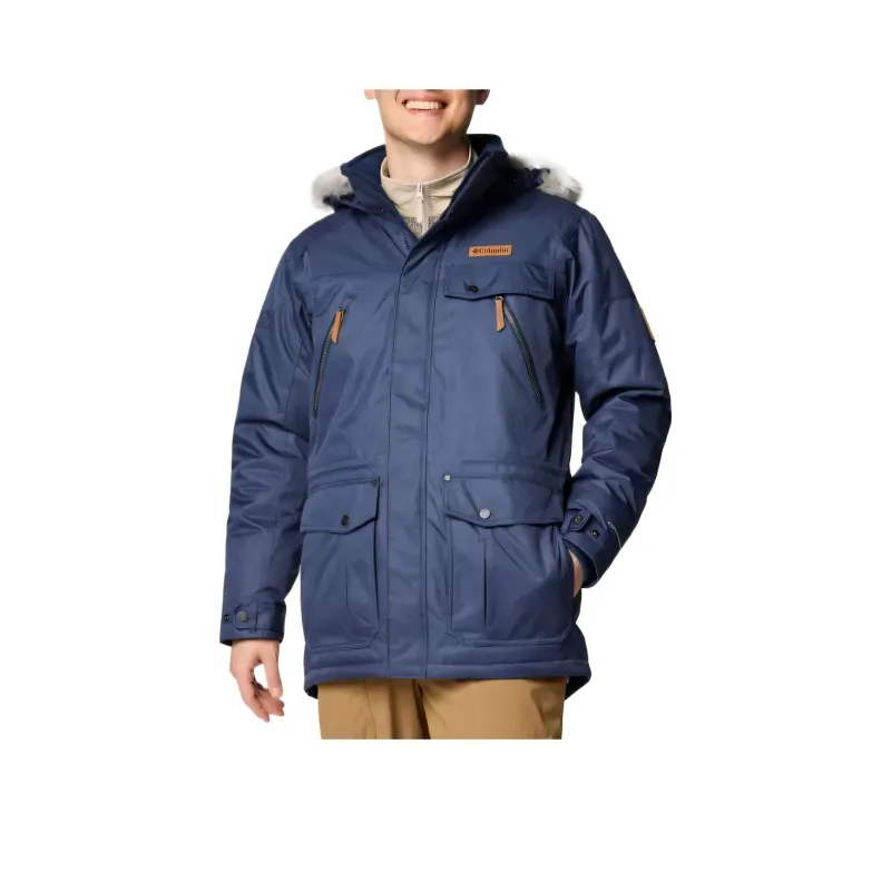 Columbia Barlow Pass TurboDown Jacket Men's Marine Blue-0
