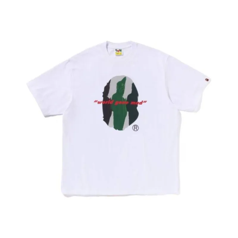 A BATHING APE ® Shark Shinji Ape Head print T shirt-5