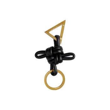 Bottega Veneta Logo Engraved Knotted Keyring