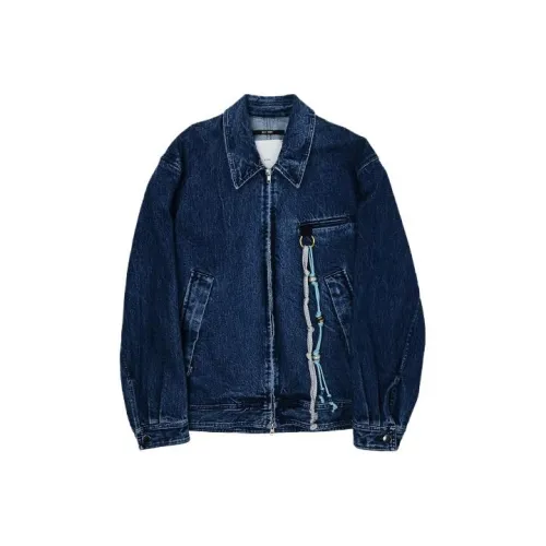 SONG FOR THE MUTE Jackets Men Denim Blue