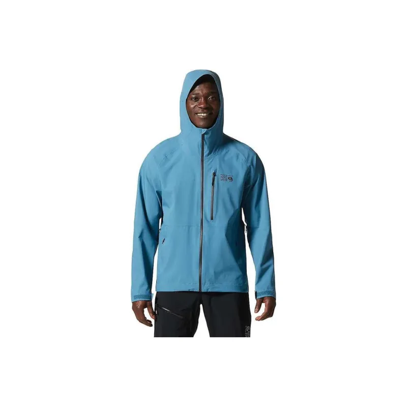 MOUNTAIN HARDWEAR Hiking Waterproof And Breathable Super Light Windbreaker Jacket Men's-5