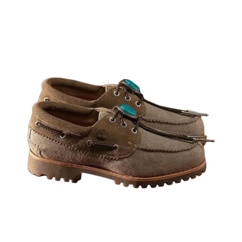 Packer x Timberland AUTHENTICS Collection Boat Shoes Men's Gray Brown-2