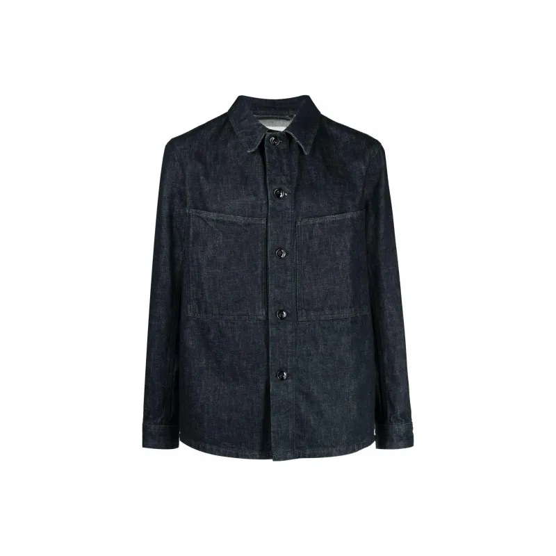 Lemaire Denim Jackets Men Blue-0
