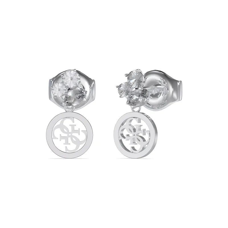 GUESS Stainless Steel Earrings Women's Silver-0