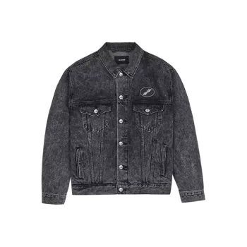 WE11DONE Logo Patch Denim Jacket