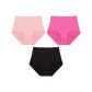 [3 Pack]Light Pink+Magenta+Black