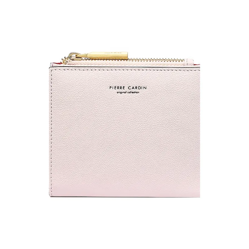 PIERRE CARDIN Cow Leather Wallet Women's Light Pink-4