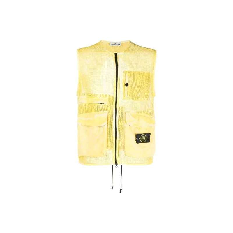 STONE ISLAND Vests Men Yellow-0