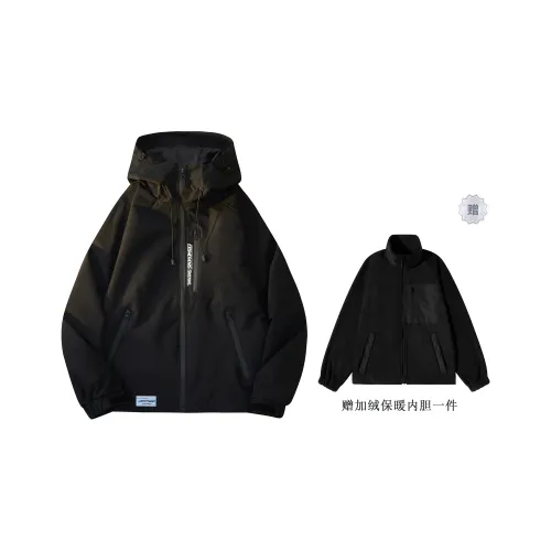 IGOI Jackets Coats Unisex Black