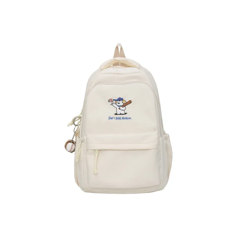 Alcohol Dragon Nylon Backpack Regular Women's Multicolor-3