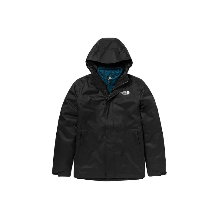 THE NORTH FACE Outdoor Hiking Water Resistant Windproof Breathable Wear Resistant Warm Windbreaker Jacket Men's Black-0