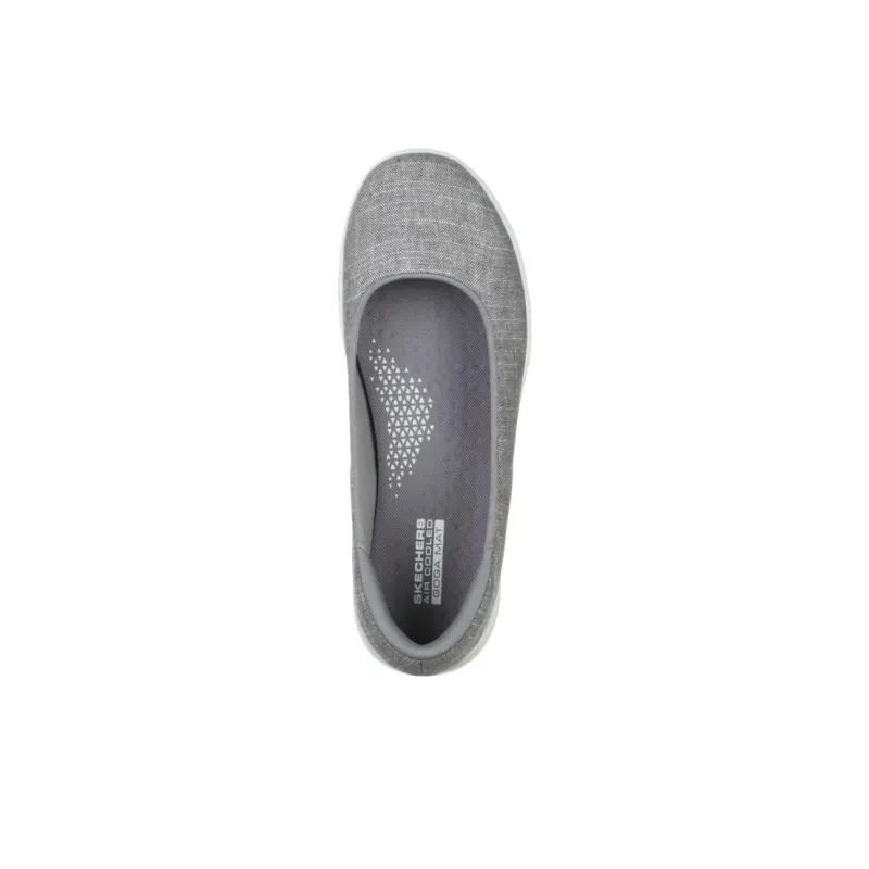 Skechers GO WALK Lite Low Top Casual Shoes Women's Gray-2