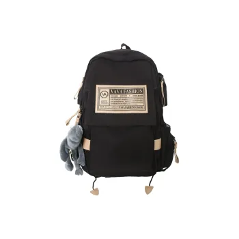 OUZIHUANG Nylon Backpack Unisex Black/Blue/Red