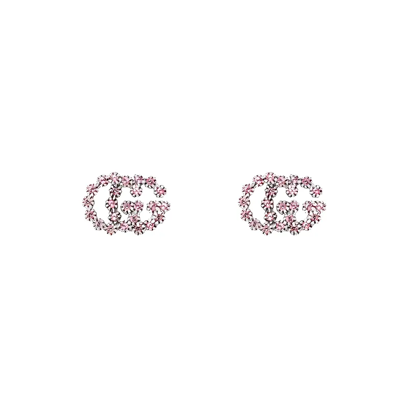 GUCCI Stud Earrings Women's Pink-0