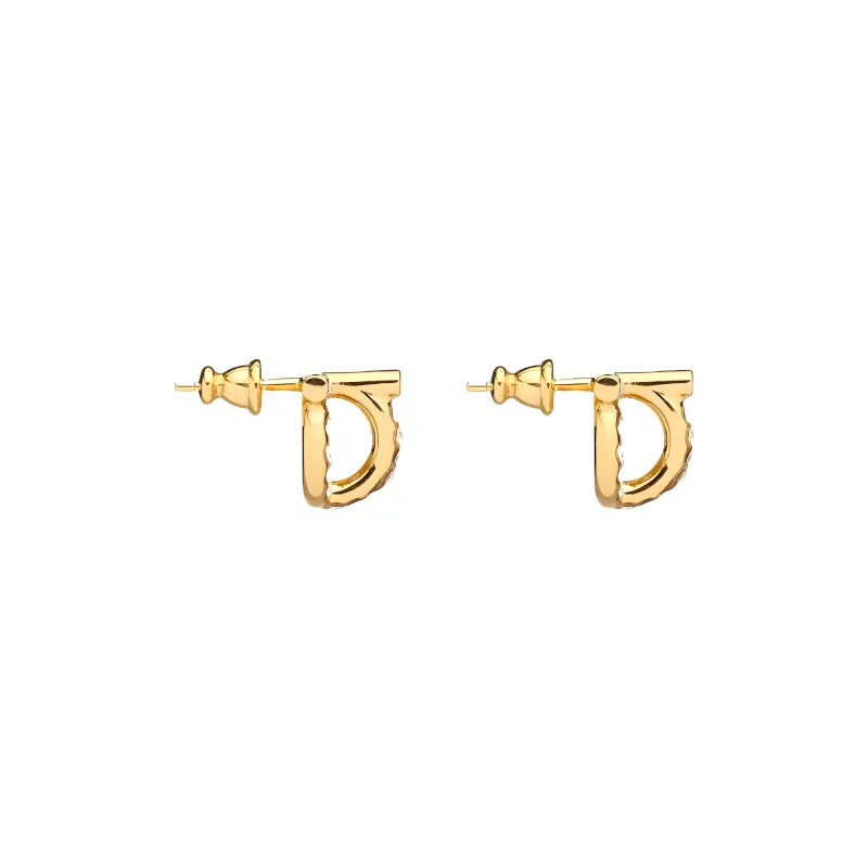FERRAGAMO Brass Stud Earrings Unisex-1
